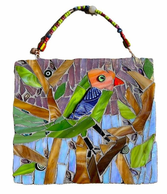 Pasadena Parrot Mosaic Art