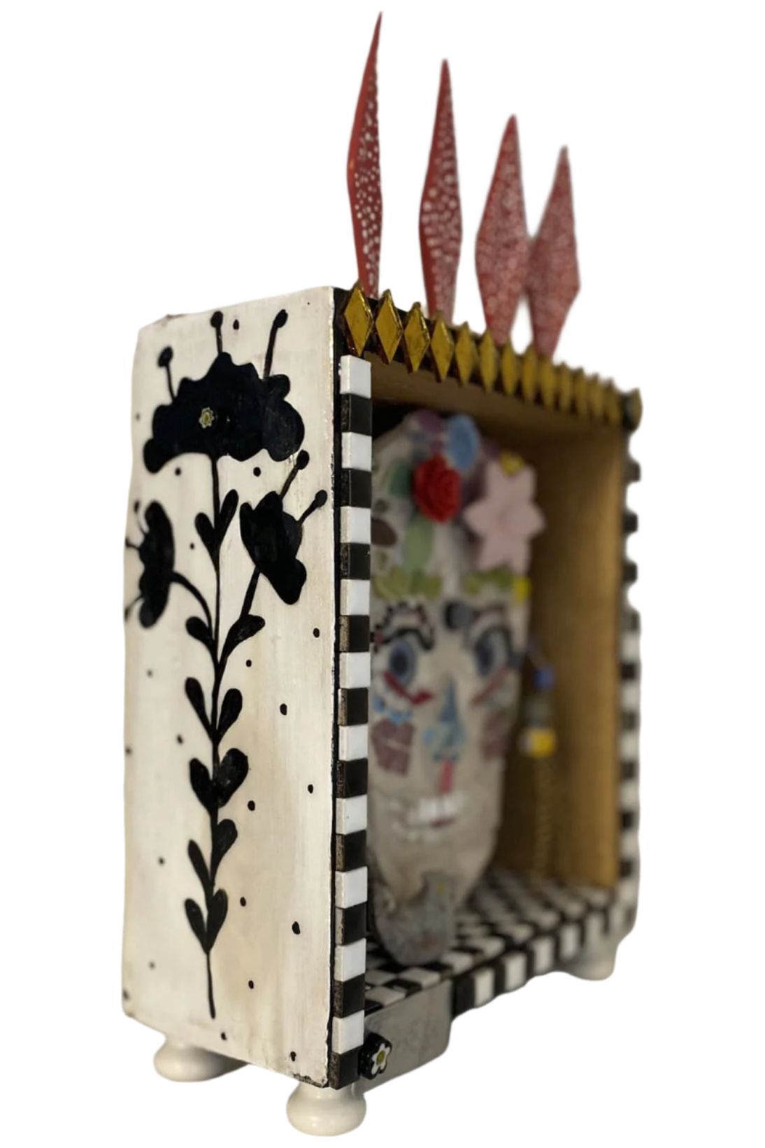 Sweet Skull and Hand Painted Box